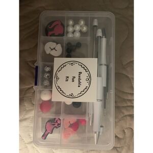 Barbie‎ Beadable Pen Kit DIY  Includes 3 Pens 3 Focals Refills 3